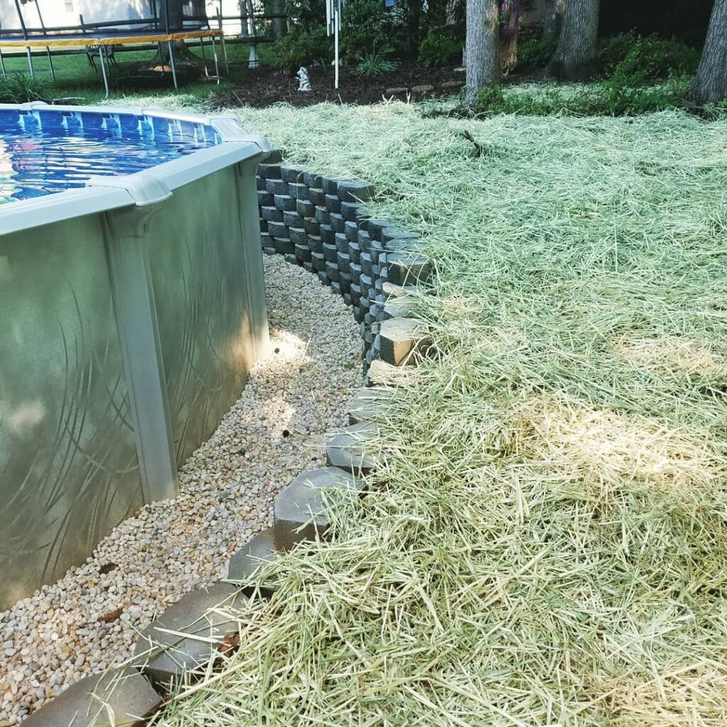 4 Steps To Build Above Ground Pool Retaining Wall YardHelp